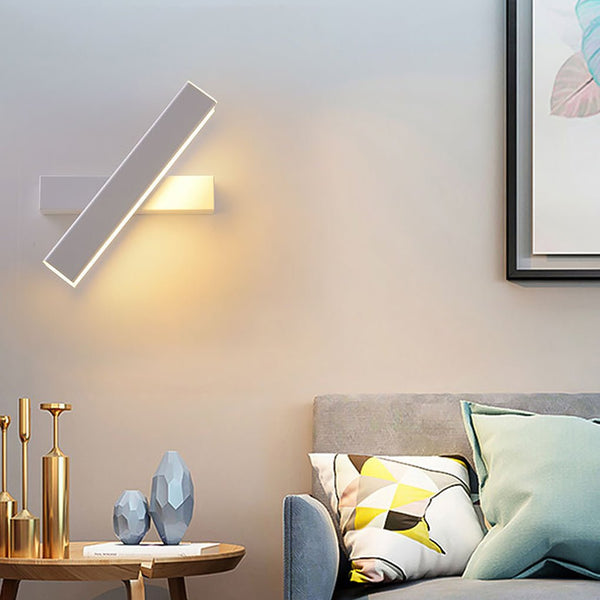 Nordic Minimalist 360 Rotatable Led Wall Lamp For Bedside Corridor Aisle