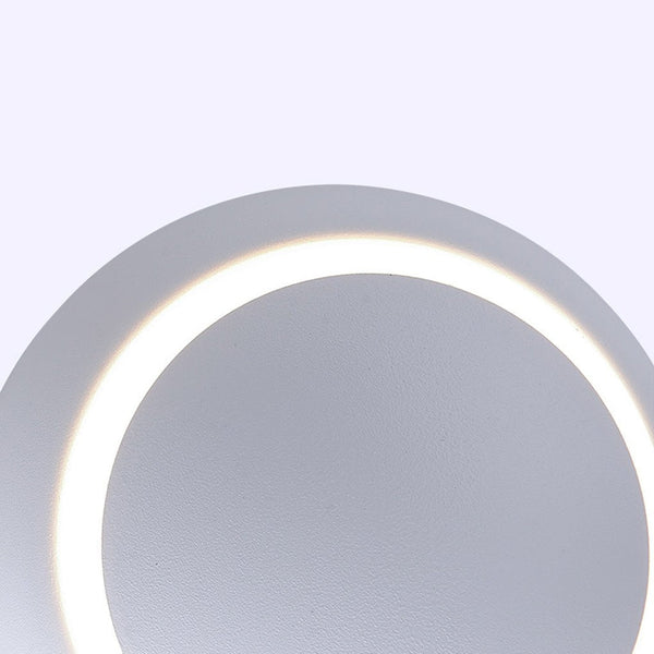 Nordic Minimalist Led Rotatable Round Wall Lights For Living Room Dining Room Cafe