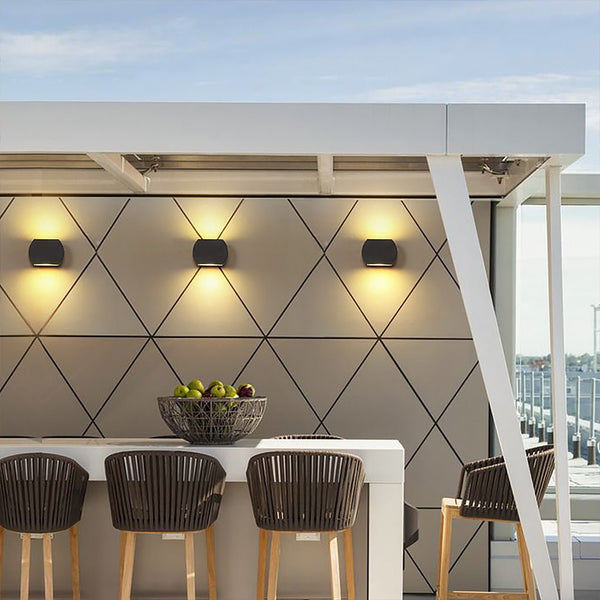 Nordic Minimalist Outdoor Led Waterproof Wall Light For Villa Courtyard Aisle