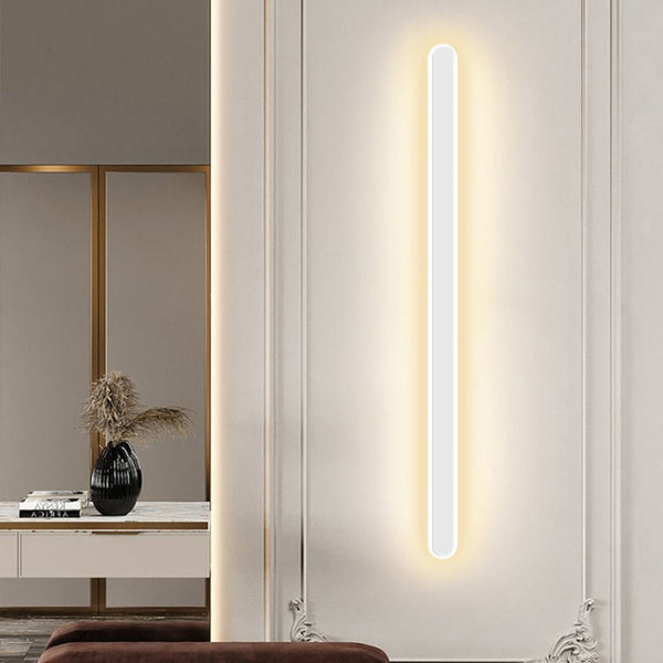 Nordic Minimalist Strip Three Color Light Led Bedside Living Room Background Wall Lamp
