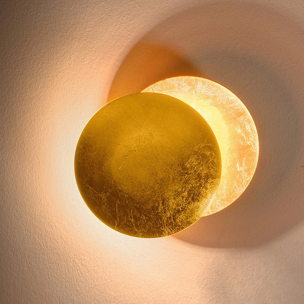 Nordic Minimalist Unique Rotatable Moon Like Design Led Wall Lamp For Bedside Aisle Stairs