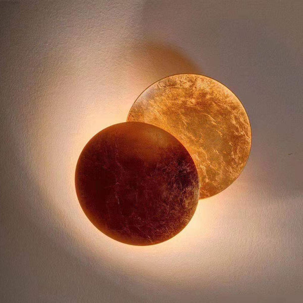 Nordic Minimalist Unique Rotatable Moon Like Design Led Wall Lamp For Bedside Aisle Stairs