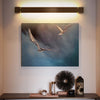 Nordic Ultra Thin Long Strip Led Bedside Background Wall Rotatable Wall Lamp