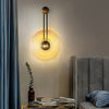 Nordic Unique Corrugated Ripple Glass Ins Aisle Bedside Decorative Led Wall Lamp
