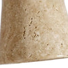 organic travertine wood pendant light