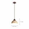 organic travertine wood pendant light