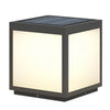Black Square Cube Outdoor Post Led Pier Mount Light
