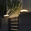 Outdoor Fence Post Light Solar Waterproof Led Mountains Peaks Landscape Decorative Lighting