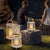 Outdoor Waterproof Garden Light Rechargeable Portable Cage Landscape Lighting With Us Plug