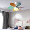 Personality Creative Mini Childrens Room Double Control Ceiling Fan Lamp