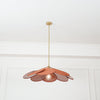 petal fabric pendant light gold metal for dining room bedroom