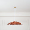 petal fabric pendant light gold metal for dining room bedroom