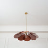 petal fabric pendant light gold metal for dining room bedroom