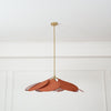 petal fabric pendant light gold metal for dining room bedroom