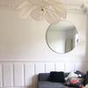 petal fabric pendant light gold metal for dining room bedroom