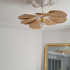 petal fabric pendant light gold metal for dining room bedroom
