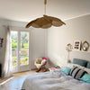 petal fabric pendant light gold metal for dining room bedroom