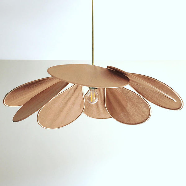petal fabric pendant light gold metal for dining room bedroom