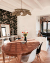petal fabric pendant light gold metal for dining room bedroom