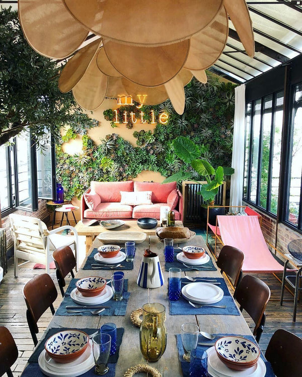 petal fabric pendant light gold metal for dining room bedroom
