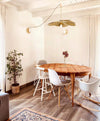 petal fabric pendant light gold metal for dining room bedroom