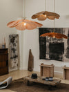 petal fabric pendant light gold metal for dining room bedroom