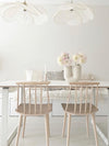 petal fabric pendant light gold metal for dining room bedroom