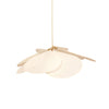 petal fabric pendant light gold metal for dining room bedroom