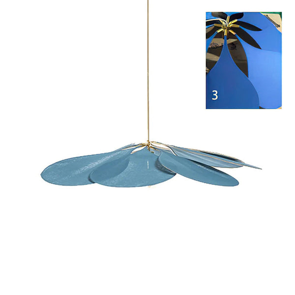petal fabric pendant light gold metal for dining room bedroom