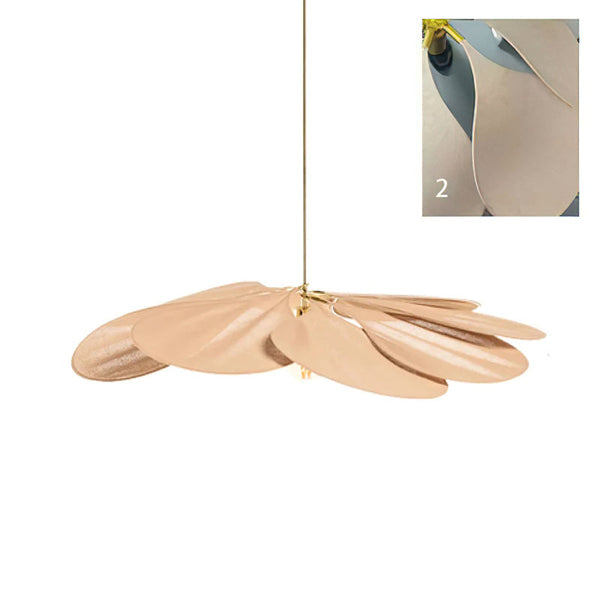 petal fabric pendant light gold metal for dining room bedroom