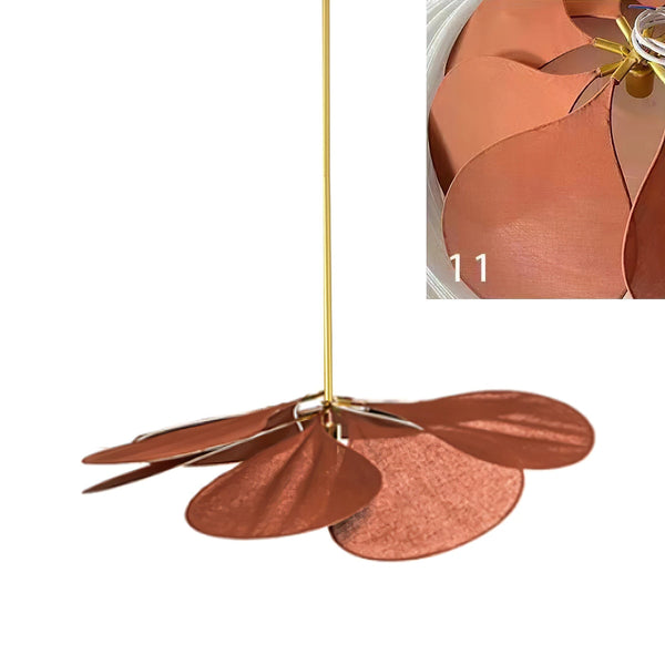 petal fabric pendant light gold metal for dining room bedroom