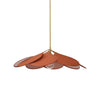 petal fabric pendant light gold metal for dining room bedroom