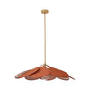 petal fabric pendant light gold metal for dining room bedroom