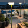 76 Inch Movable Solar Powered Outdoor Torchiere Floor Lamp