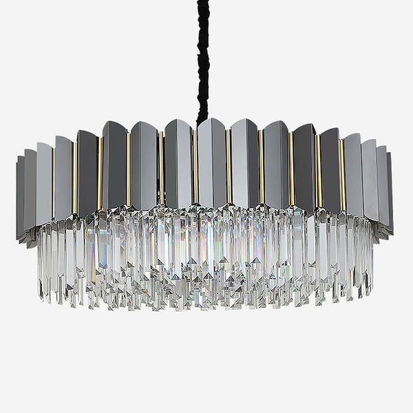 Postmodern Personality Three Color Led Home Living Room Crystal Chandelier
