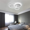 3 Layers Led Modern Circle Flush Mount Light 3 Color Dimmable 26X20