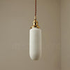 Art Deco Porcelain Pendant Light with Brass Fittings for Kitchen Island and Dining Room