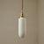 Art Deco Porcelain Pendant Light with Brass Fittings for Kitchen Island and Dining Room
