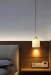 Art Deco Porcelain Pendant Light with Brass Fittings for Kitchen Island and Dining Room