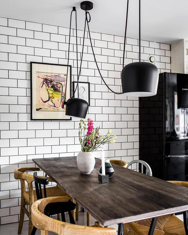 Modern Aluminum Pendant Light with Adjustable Aim, Integrated LED for Kitchen Island and Dining Room