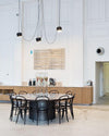Modern Aluminum Pendant Light with Adjustable Aim, Integrated LED for Kitchen Island and Dining Room