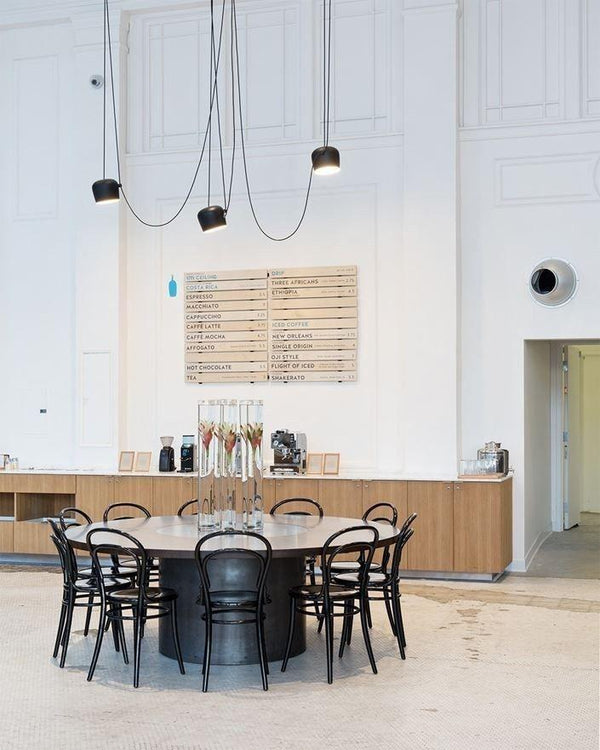 Modern Aluminum Pendant Light with Adjustable Aim, Integrated LED for Kitchen Island and Dining Room
