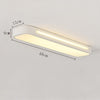 19 In W 1 Light Long Oval Led Flush Mount Minimalist Rectangular Ceiling Light