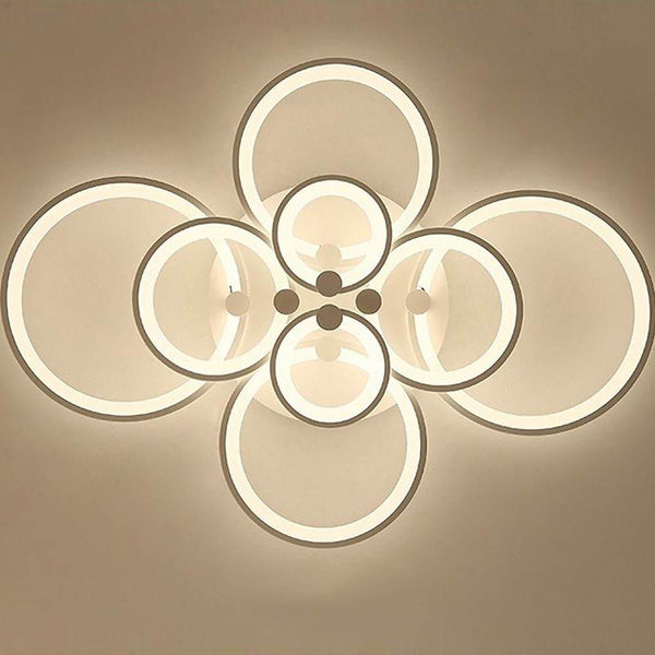 Elegant Semi Flush Mount Ceiling Lights With Unique Overlapping Rings