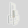 Overlapping Rectangles Aluminum Geometric Style Flush Mount Lighting Led Ceiling Light