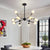 Radiant Beauty 12 Light Sputnik Semi Flush Fixture Chandelier
