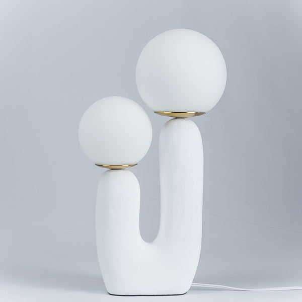 resin glass table lamp bedside living rm