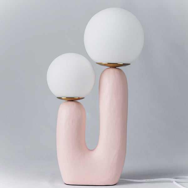 resin glass table lamp bedside living rm