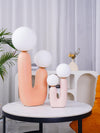 resin glass table lamp bedside living rm