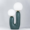resin glass table lamp bedside living rm
